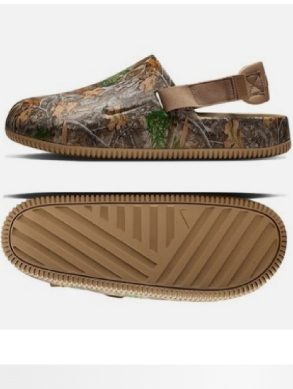 New Nike Calm Mule x RealTree Camo Khaki IB4359-200 Men's Sz 14